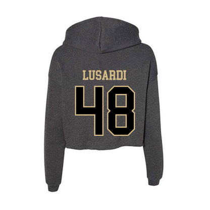 Wake Forest - NCAA Football : Matthew Lusardi - Classic Shersey Women's Crop Fleece Hooded Sweatshirt-1