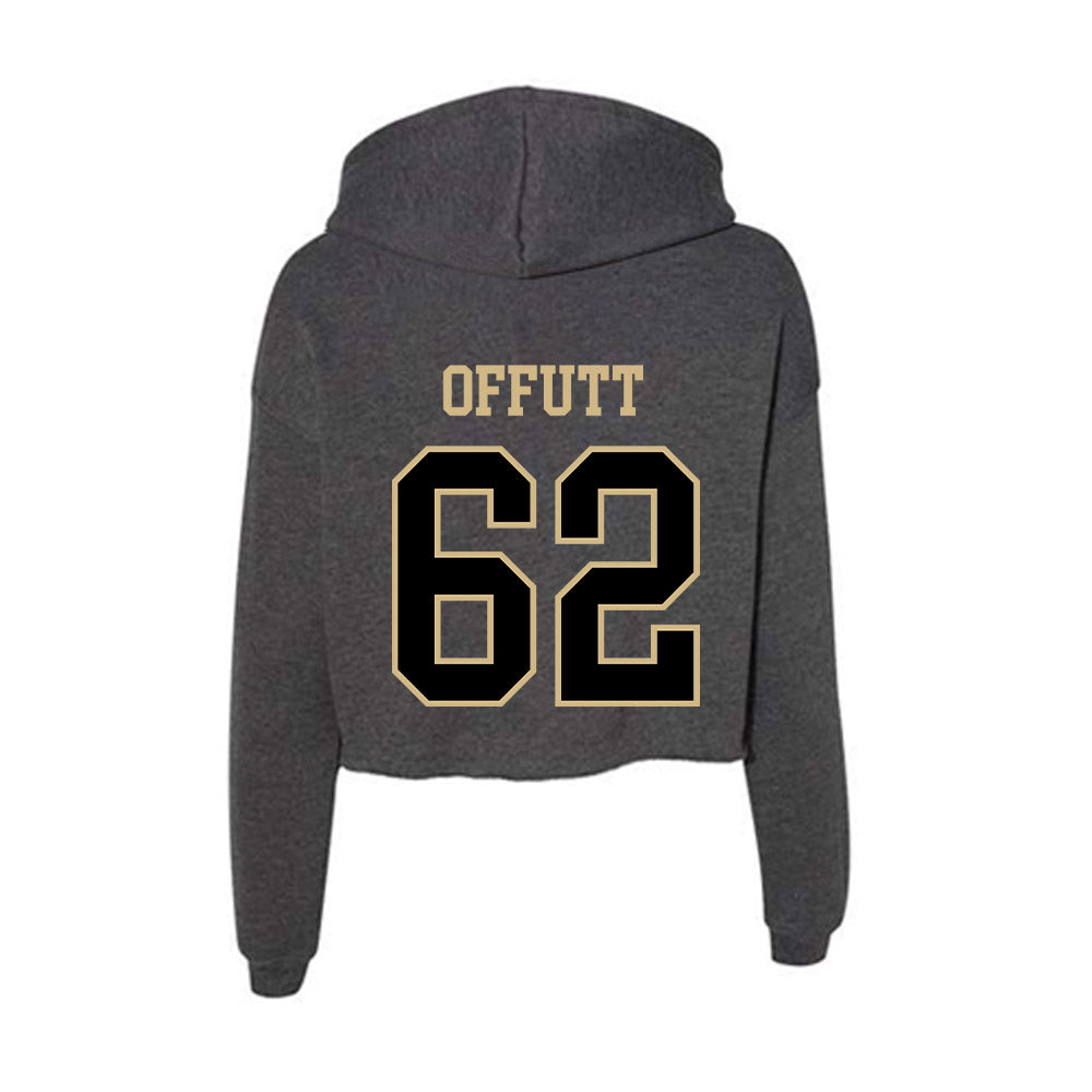 Wake Forest - NCAA Football : Jaishaun Offutt - Women's Crop Fleece Hoodie-1