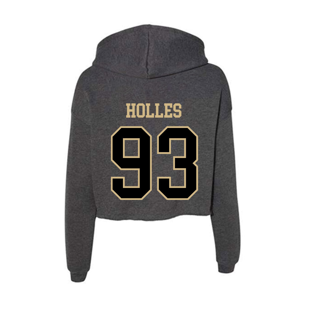 Wake Forest - NCAA Football : Cade Holles - Women's Crop Fleece Hoodie-1