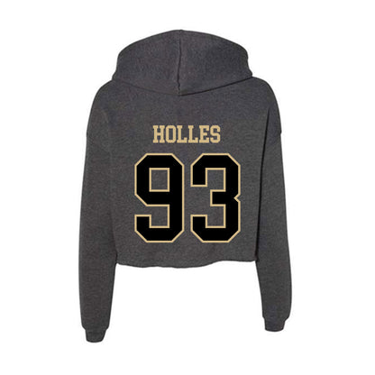 Wake Forest - NCAA Football : Cade Holles - Women's Crop Fleece Hoodie-1