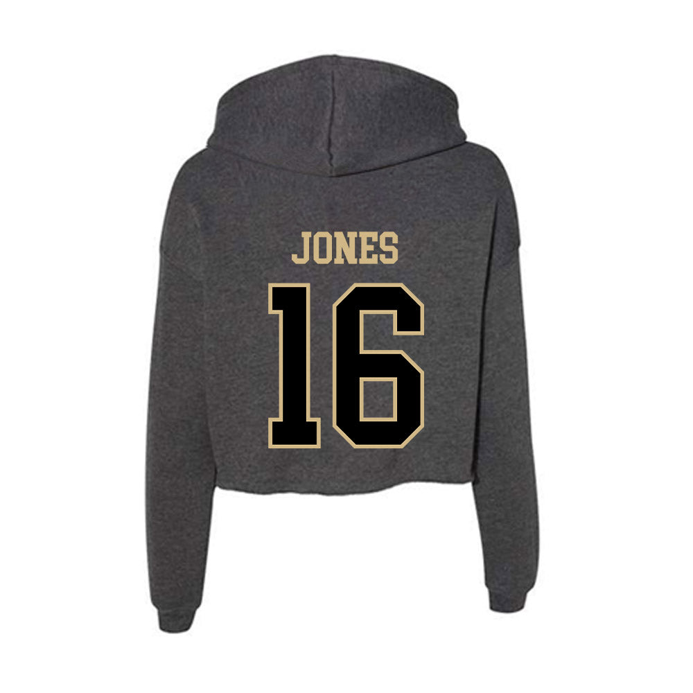 Wake Forest - NCAA Baseball : Evan Jones - Women's Crop Fleece Hoodie-1