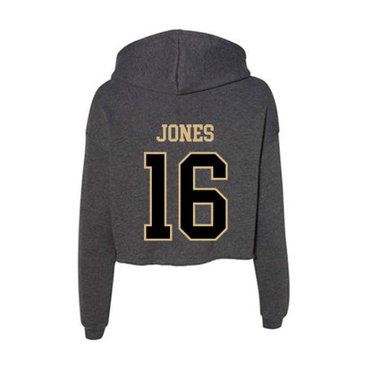 Wake Forest - NCAA Baseball : Evan Jones - Women's Crop Fleece Hoodie-1