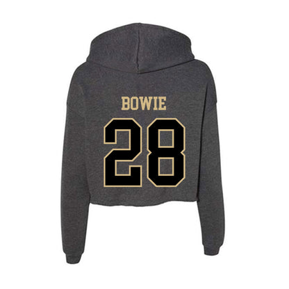 Wake Forest - NCAA Baseball : Rhys Bowie - Women's Crop Fleece Hoodie-1