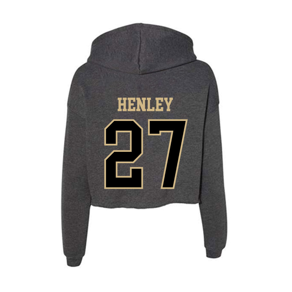 Wake Forest - NCAA Football : Ryan Henley - Women's Crop Fleece Hoodie-1