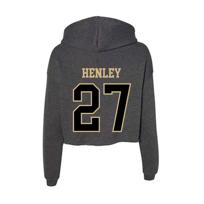 Wake Forest - NCAA Football : Ryan Henley - Women's Crop Fleece Hoodie-1