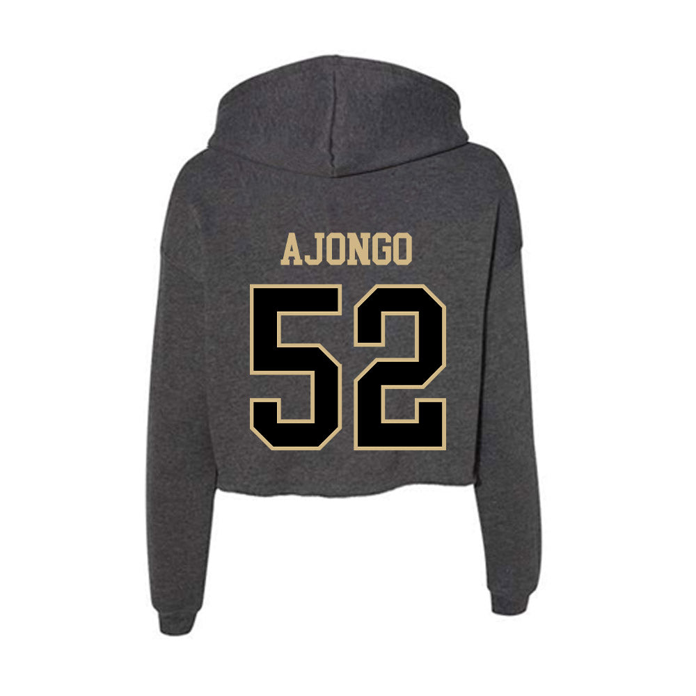 Wake Forest - NCAA Football : Uber Ajongo - Classic Shersey Women's Crop Fleece Hooded Sweatshirt-1