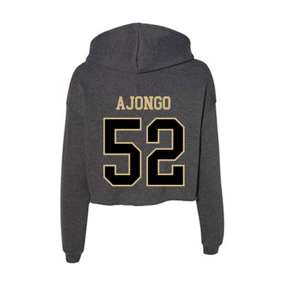 Wake Forest - NCAA Football : Uber Ajongo - Classic Shersey Women's Crop Fleece Hooded Sweatshirt-1
