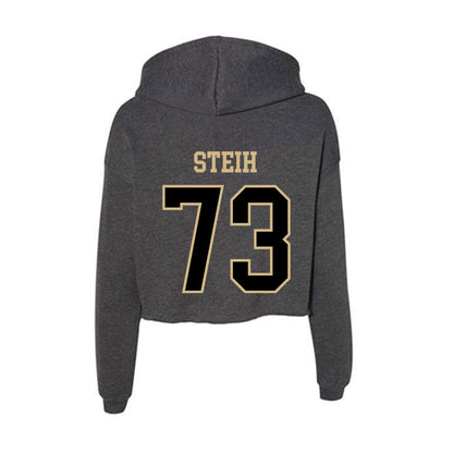 Wake Forest - NCAA Football : George Steih - Classic Shersey Women's Crop Fleece Hooded Sweatshirt-1