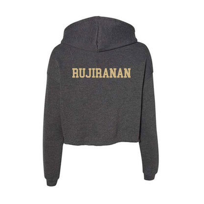 Wake Forest - NCAA Women's Golf : Chutimon Rujiranan - Women's Crop Fleece Hoodie-1
