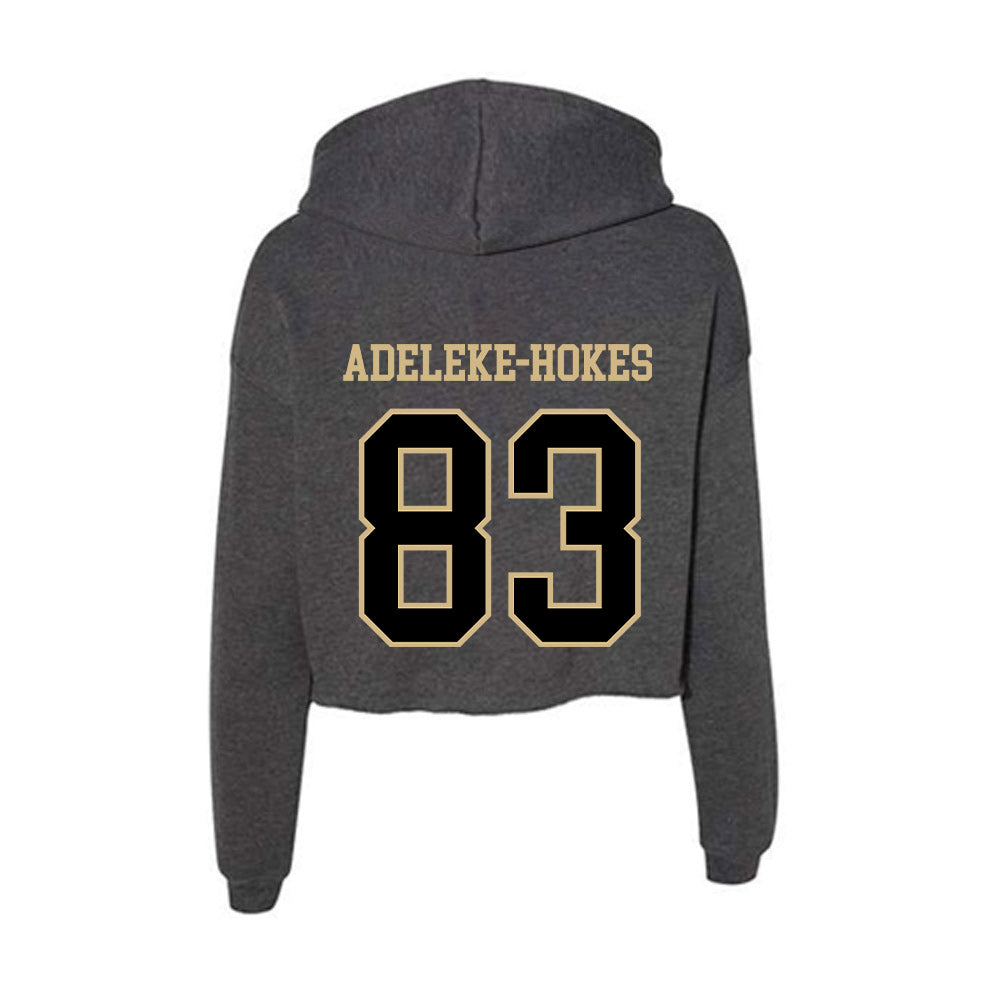 Wake Forest - NCAA Football : Kobe Adeleke-Hokes - Women's Crop Fleece Hoodie-1