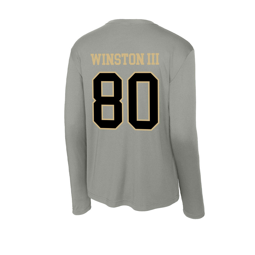 Wake Forest - NCAA Football : Braxton Winston III - Activewear Long Sleeve T-Shirt-1