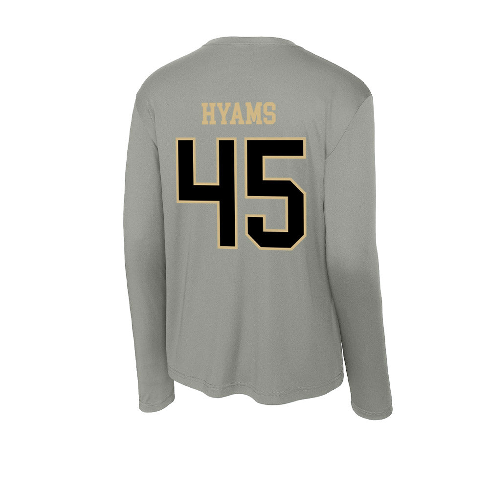 Wake Forest - NCAA Football : Ethan Hyams - Activewear Long Sleeve T-Shirt-1