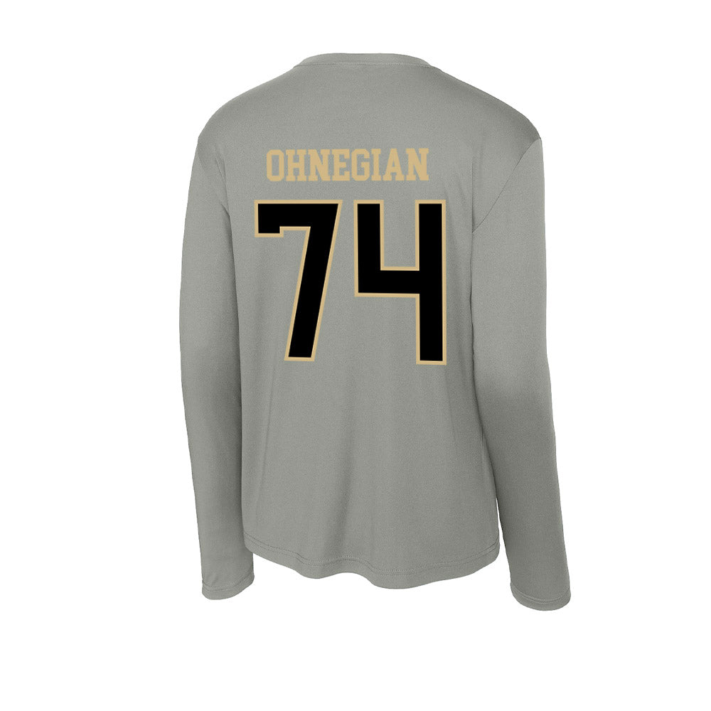 Wake Forest - NCAA Football : John Ohnegian - Activewear Long Sleeve T-Shirt-1