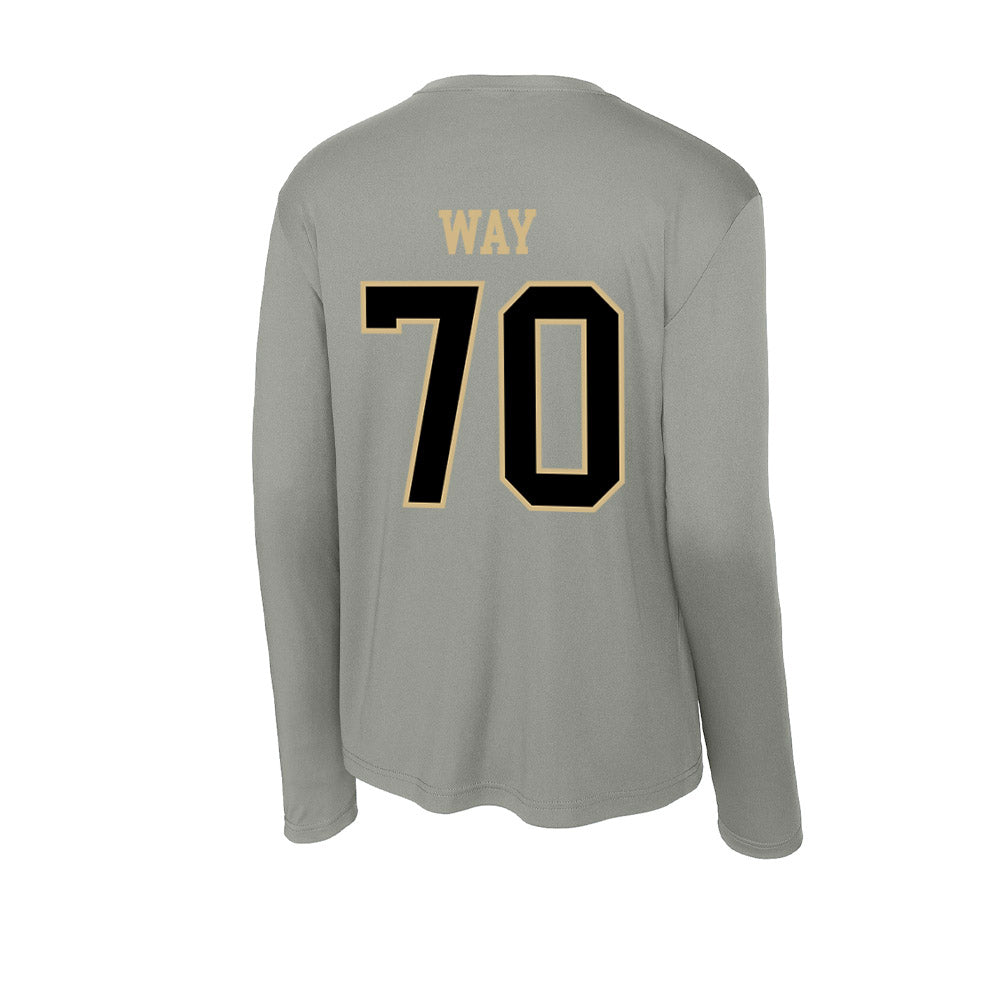 Wake Forest - NCAA Football : Will Way - Activewear Long Sleeve T-Shirt-1