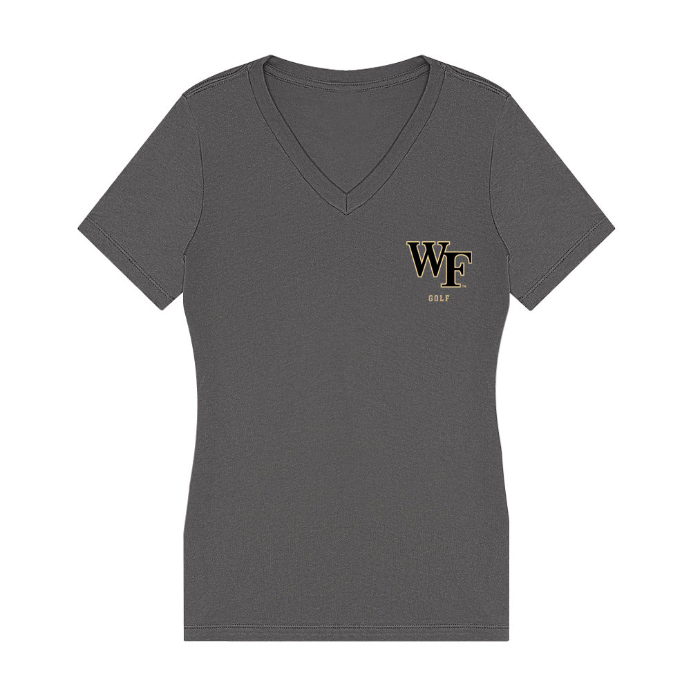 Wake Forest - NCAA Men's Golf : Sage Bradshaw - Classic Shersey Women's V-Neck T-Shirt-0