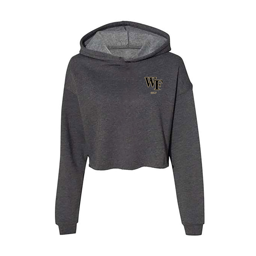 Wake Forest - NCAA Women's Golf : Chutimon Rujiranan - Women's Crop Fleece Hoodie-0