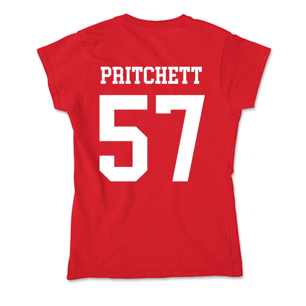 Nebraska - NCAA Football : Elijah Pritchett - Soft Style Women’s T-Shirt-1