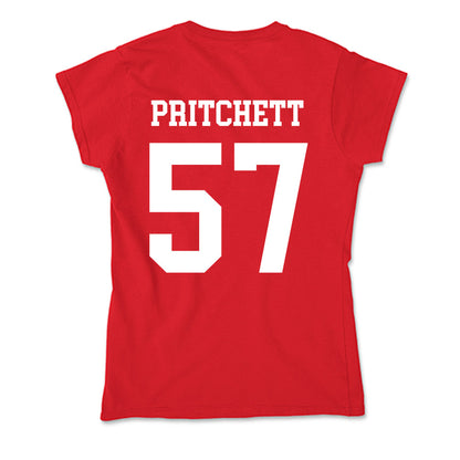 Nebraska - NCAA Football : Elijah Pritchett - Soft Style Women’s T-Shirt-1