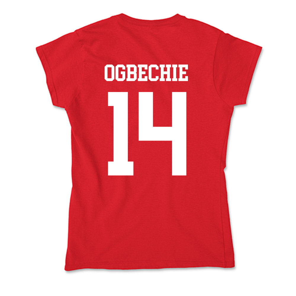 Nebraska - NCAA Women's Volleyball : Manaia Ogbechie - Soft Style Women’s T-Shirt-1