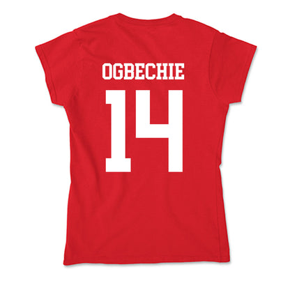 Nebraska - NCAA Women's Volleyball : Manaia Ogbechie - Soft Style Women’s T-Shirt-1