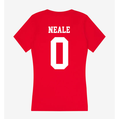 Nebraska - NCAA Women's Basketball : Alanna Neale - Women's V-Neck T-Shirt-1