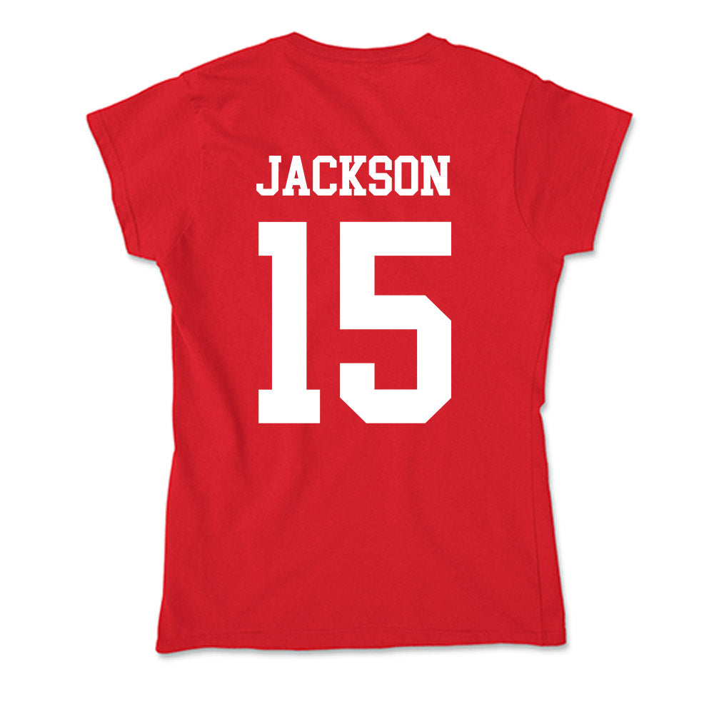 Nebraska - NCAA Women's Volleyball : Andi Jackson - Soft Style Women’s T-Shirt-1