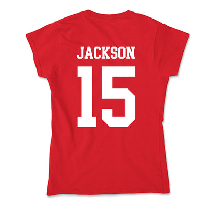Nebraska - NCAA Women's Volleyball : Andi Jackson - Soft Style Women’s T-Shirt-1