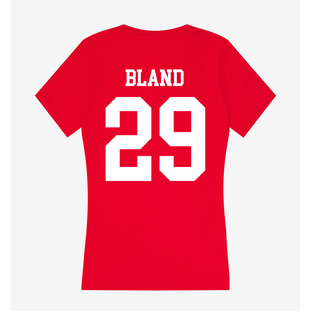 Nebraska - NCAA Softball : Samantha Bland - Women's V-Neck T-Shirt-1