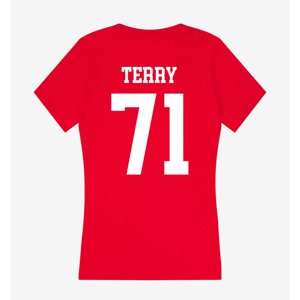 Nebraska - NCAA Football : Tyson Terry - Classic Shersey Women's V-Neck T-Shirt-1