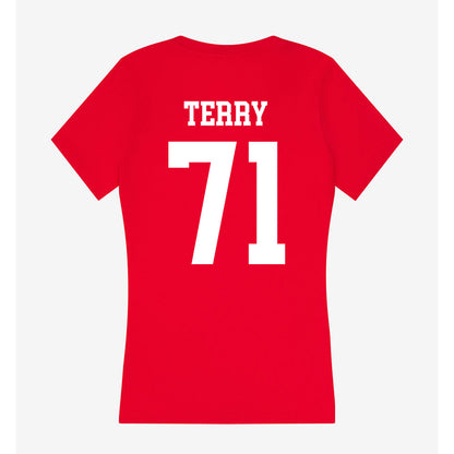 Nebraska - NCAA Football : Tyson Terry - Classic Shersey Women's V-Neck T-Shirt-1