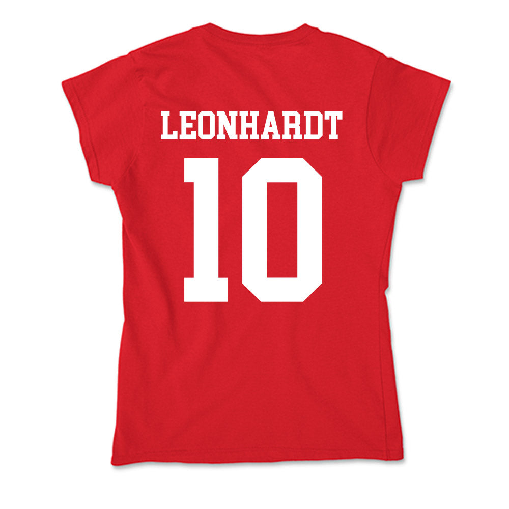 Nebraska - NCAA Men's Basketball : Trevan Leonhardt - Soft Style Women’s T-Shirt-1