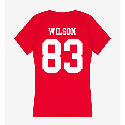Nebraska - NCAA Football : Archie Wilson - Classic Shersey Women's V-Neck T-Shirt-1