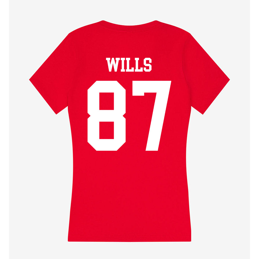 Nebraska - NCAA Football : Jack Wills - Women's V-Neck T-Shirt-1