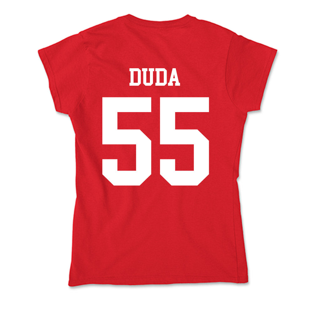Nebraska - NCAA Football : Ethan Duda - Soft Style Women’s T-Shirt-1