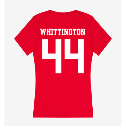 Nebraska - NCAA Football : Jahsear Whittington - Women's V-Neck T-Shirt-1