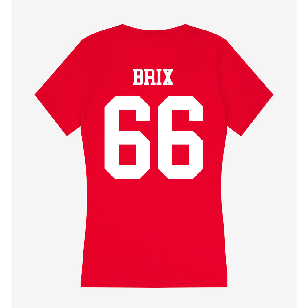 Nebraska - NCAA Football : Grant Brix - Women's V-Neck T-Shirt-1