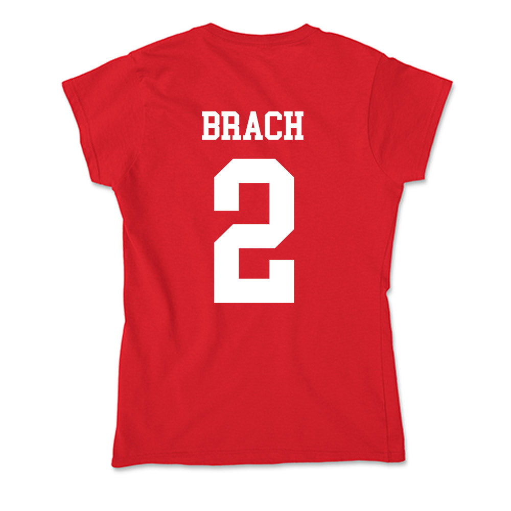 Nebraska - NCAA Women's Soccer : Mila Brach - Soft Style Women’s T-Shirt-1