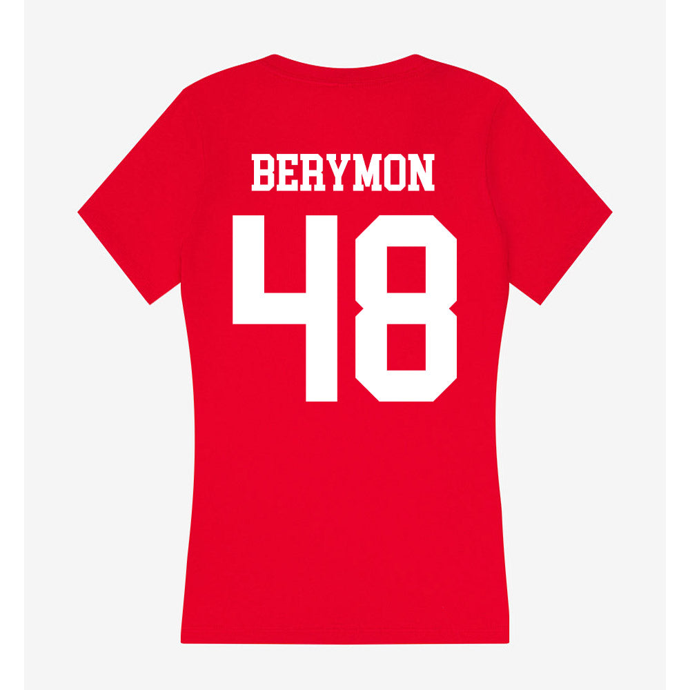 Nebraska - NCAA Football : Dylan Berymon - Women's V-Neck T-Shirt-1