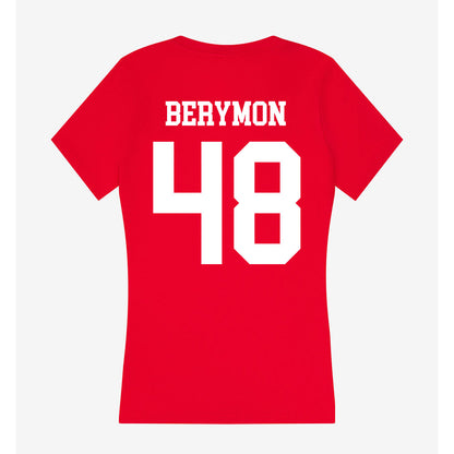 Nebraska - NCAA Football : Dylan Berymon - Women's V-Neck T-Shirt-1