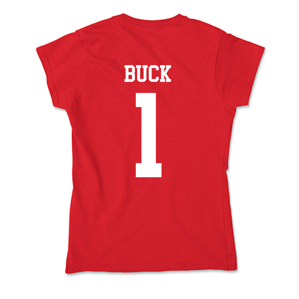 Nebraska - NCAA Baseball : Jett Buck - Soft Style Women’s T-Shirt-1