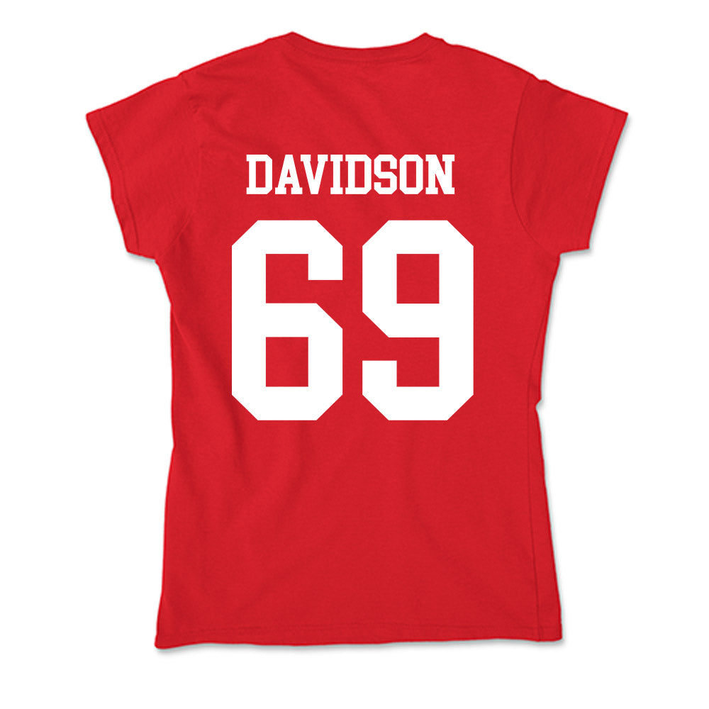 Nebraska - NCAA Football : Landen Davidson - Soft Style Women’s T-Shirt-1