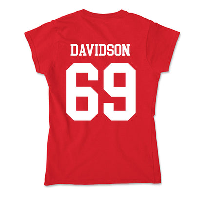 Nebraska - NCAA Football : Landen Davidson - Soft Style Women’s T-Shirt-1