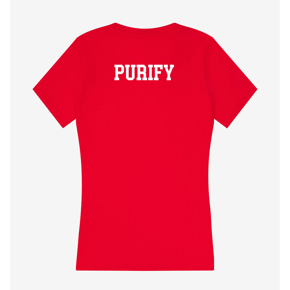 Nebraska - NCAA Football : Maurice Purify - Women's V-Neck T-Shirt-1