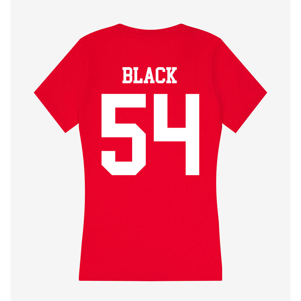Nebraska - NCAA Football : Brendan Black - Women's V-Neck T-Shirt-1