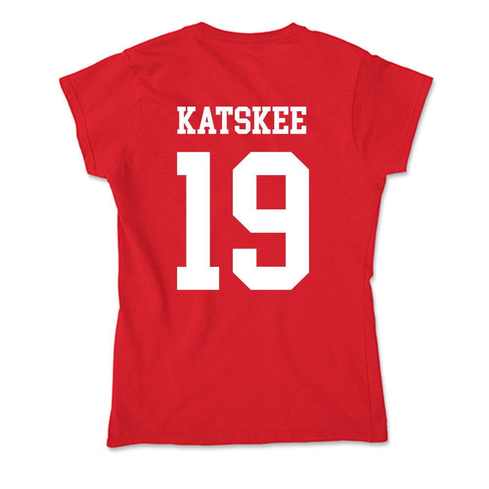 Nebraska - NCAA Baseball : Cooper Katskee - Soft Style Women’s T-Shirt-1