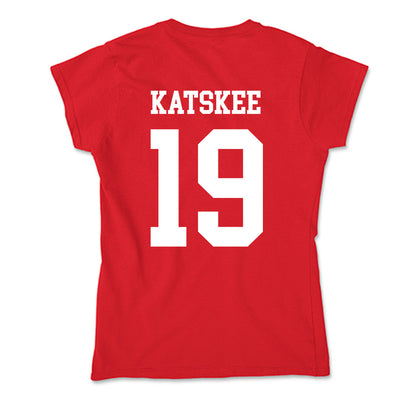 Nebraska - NCAA Baseball : Cooper Katskee - Soft Style Women’s T-Shirt-1