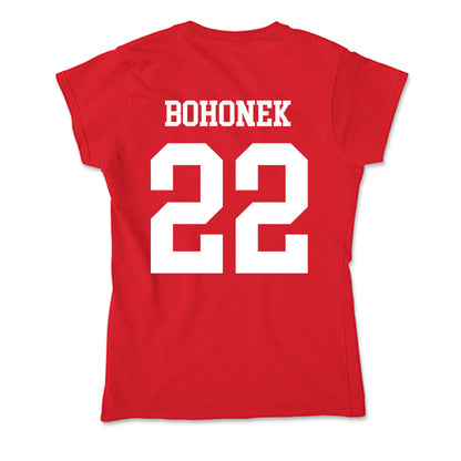 Nebraska - NCAA Women's Soccer : Carson Bohonek - Soft Style Women’s T-Shirt-1