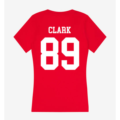 Nebraska - NCAA Football : Quinn Clark - Women's V-Neck T-Shirt-1