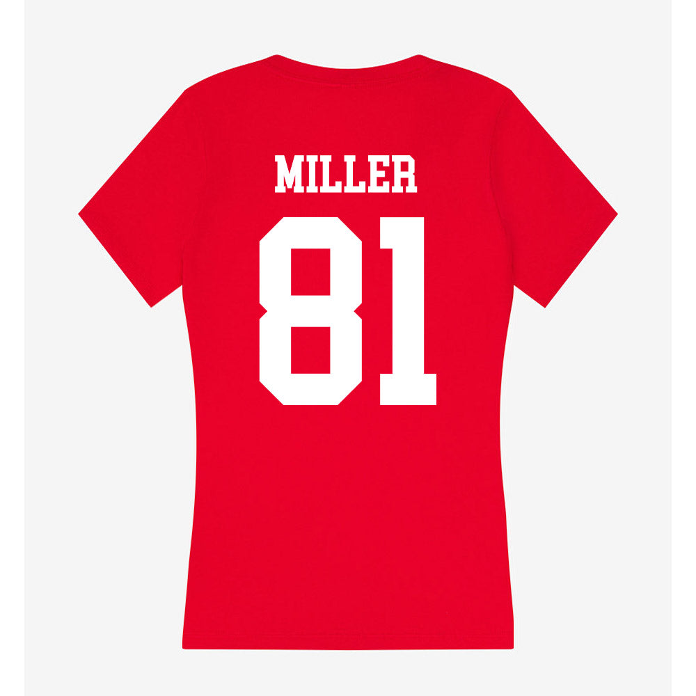 Nebraska - NCAA Football : Hayes Miller - Classic Shersey Women's V-Neck T-Shirt-1