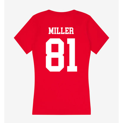 Nebraska - NCAA Football : Hayes Miller - Classic Shersey Women's V-Neck T-Shirt-1